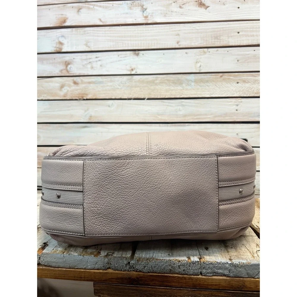 Coach F31287 Pebbled Leather Hobo Bag Lilac Purple Large Shoulder Tote Purse
